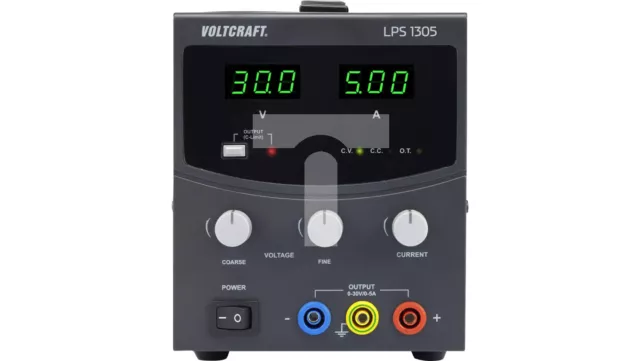 VOLTCRAFT LPS1305 geregeltes Labornetzteil, 0 - 30 V/DC, 0 - 5 A, 150 W,  /T2DE