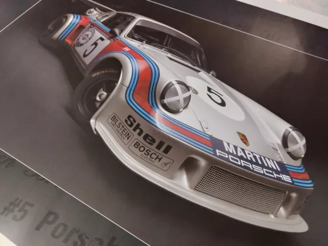 Martini Porsche 911 Poster Print 68x40cm