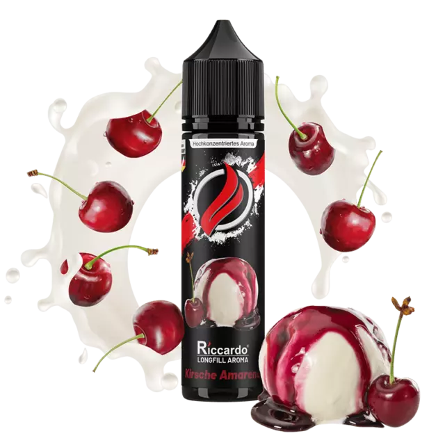 E Liquid - Riccardo - Kirsche Amarena - 3 ml Longfill Aroma - ohne Nikotin