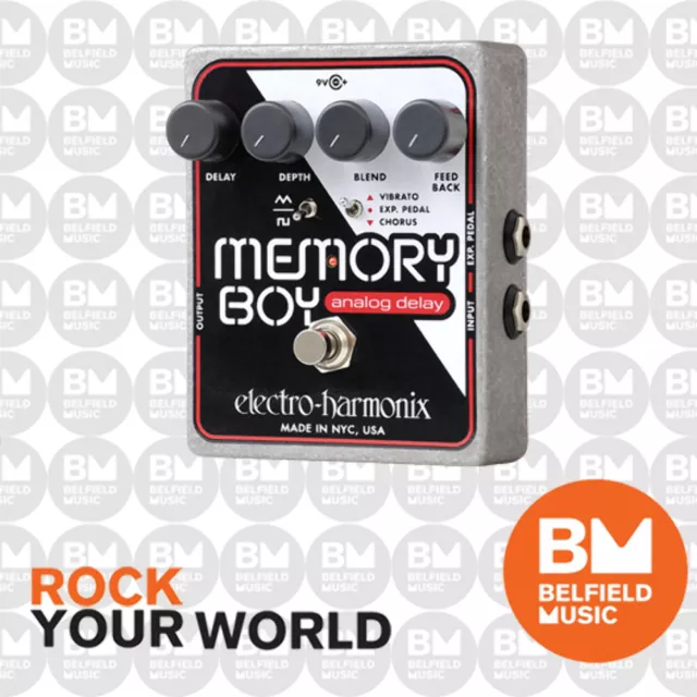 Electro-Harmonix EHX Memory Boy Analog Delay w/ Chorus Vibrato Effects Pedal FX