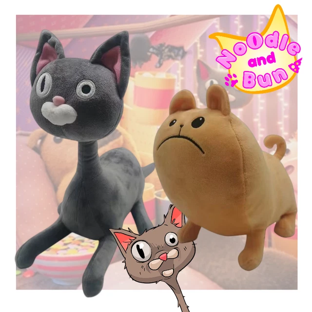 NOODLE AND BUN Plush Toys Cat Dog Plushies Cute Cartoon Decor Gifts