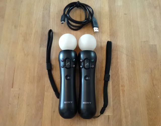 COPPIA di PLAYSTATION MOVE con Cavo Controller di Movimento per PS3 e PS4