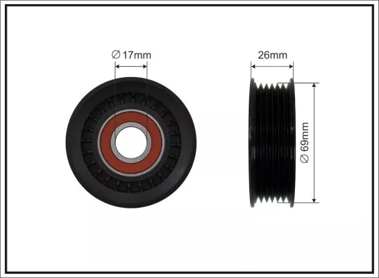 CAFFARO 84-93 Spannrolle, Keilrippenriemen für FORD,MAZDA,VOLVO