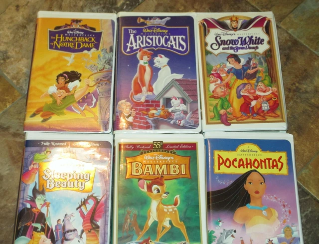 RARE WALT DISNEY Masterpiece Collection VHS Lot Of 10 Rare VHS Bambi ...
