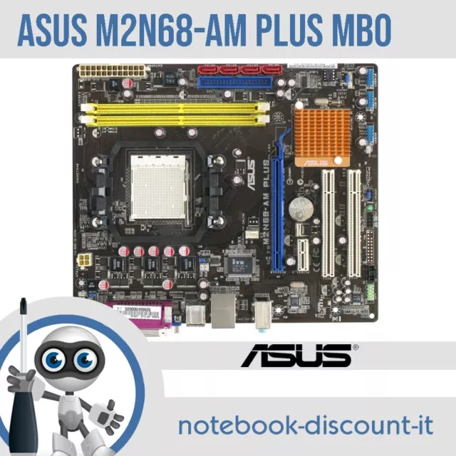 Asus M2N68-AM PLUS con CPU AMD Athlon II Slot RAM DDR2 Scheda Madre TESTED