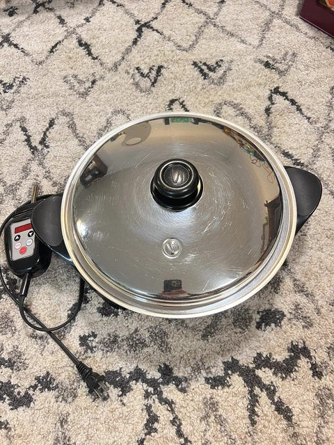 Saladmaster 316Ti Titanium 12" Electric Oil Core Skillet Saladmaster 316Ti Titanium 12" Electric Oil Core Skillet