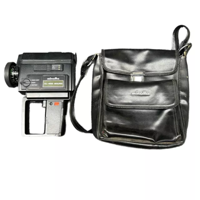 Minolta XL-660 Sound Super 8 Movie Film Camera w/Zoom Rokkor-Macro Lens