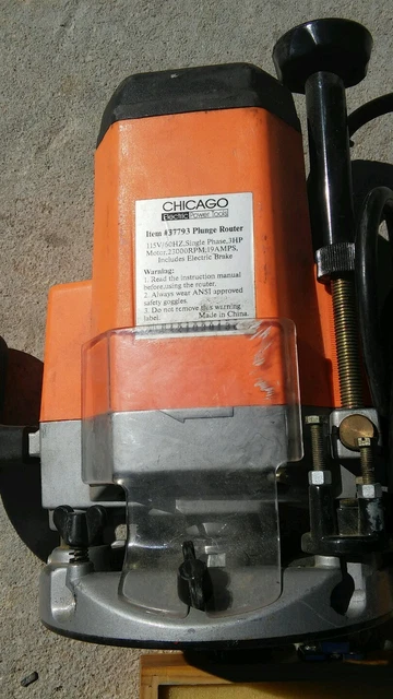 Chicago electric plunge discount router 37793