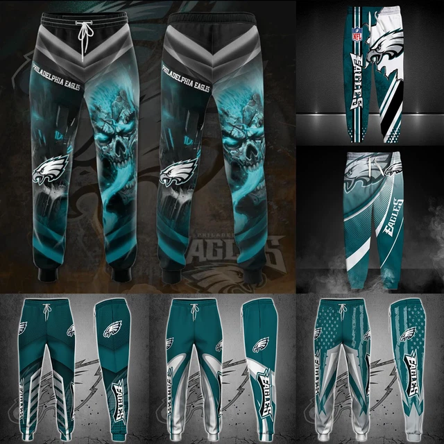 Philadelphia Eagles Mens Drawstring Sweatpants Gym Workout Pants Jogger Trousers