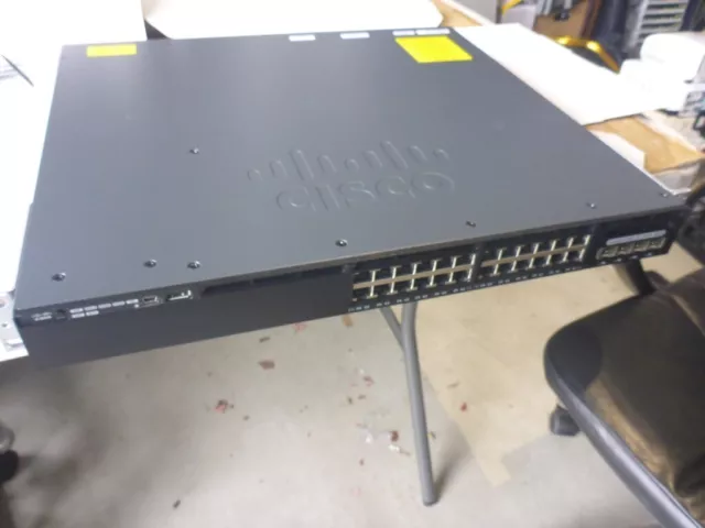 CISCO WS-C3650-24PS-S 24 V05 Port 1GbE POE+ IP Base L3 Managed Ethernet Switch