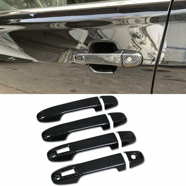 For Subaru Forester 2019-23 Carbon Fiber pattern Outside Door Handle Cover Decor