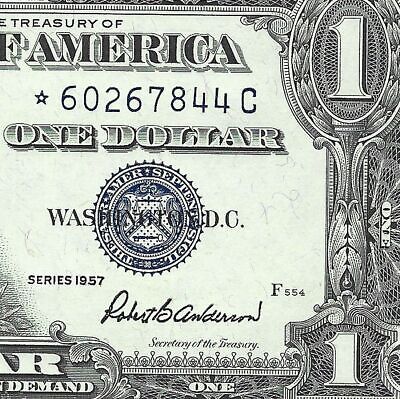 1) $1 Silver Certificate *⭐️Star Note⭐️* 1957 Gem Uncirculated Super Nice