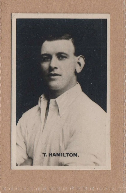 1922 DC Thomson Footballers Signed Real Photos - Tom Hamilton, Preston North End