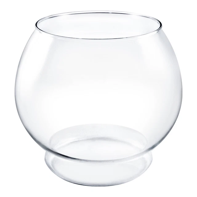 GoldFish Betta Round Bowl Tank Container Water Glass Tank Aquarium 1/2, 1 Gallon 2