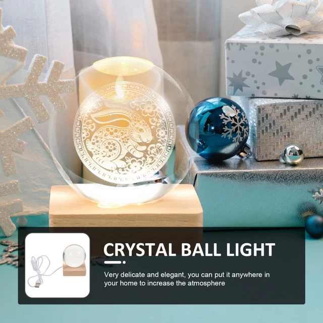 NIGHT LIGHTS FOR Kids Rabbit Crystal Ball Office Decoration Bar £16.89