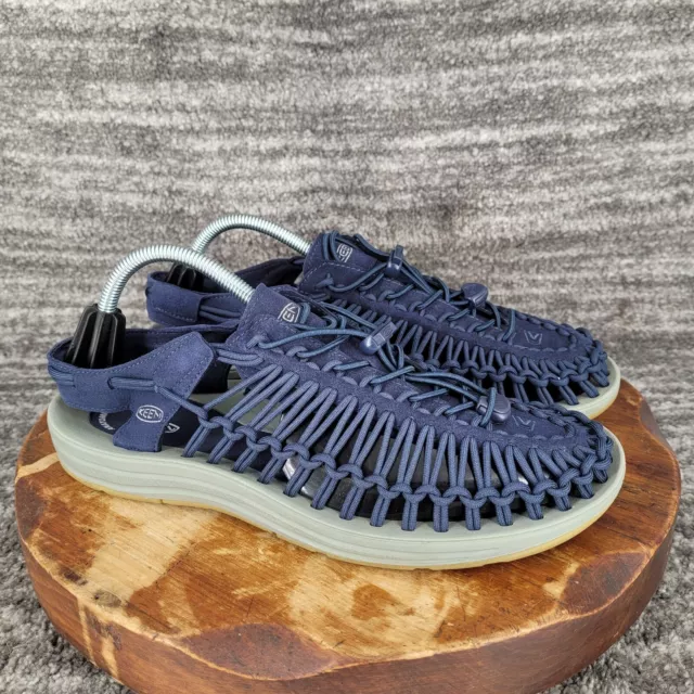 KEEN Men's Uneek Two-Cord Sandals Slip On Shoes Blue Size 11