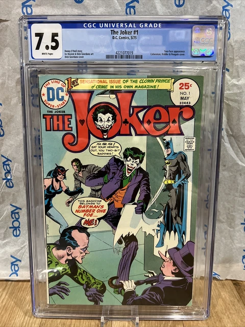 The Joker #1 CGC 7.5 DC Comics 1975 Catwoman Riddler Penguin Batman