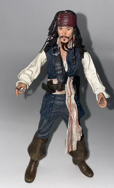 Pirates Caribbean Captain Jack Sparrow 7" Figure NECA Series 2 Johnny Depp