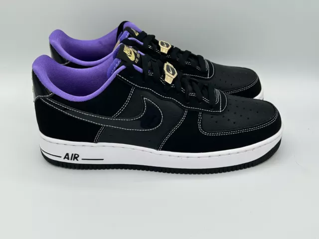 NIKE AIR FORCE 1 LOW '07 LV8 EMB WORLD CHAMPION - LAKERS SIZE 7C BOXED FREE  S&H