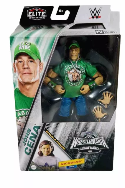 Mattel WWE Elite WrestleMania 2024 John Cena Wrestling Figure 6” Nicholas BAF