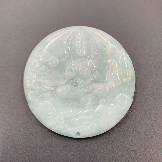 Natural Hand Carved Beautiful Jadeite Buddha From Burma (Myanmar)