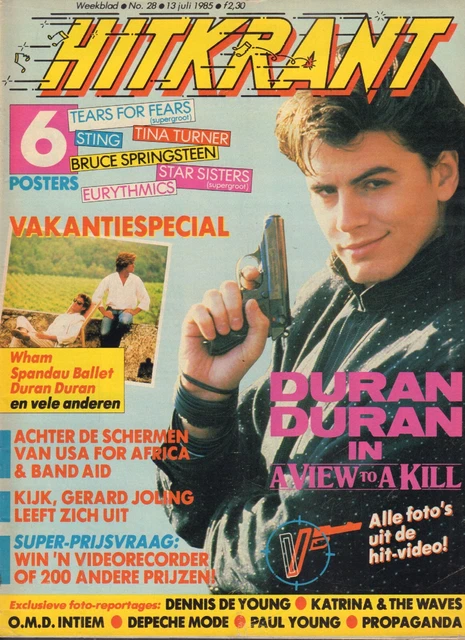 Hitkrant 1985 # 28 - Duran Duran(Cover)/Tears For Fears(Poster)/Depeche Mode