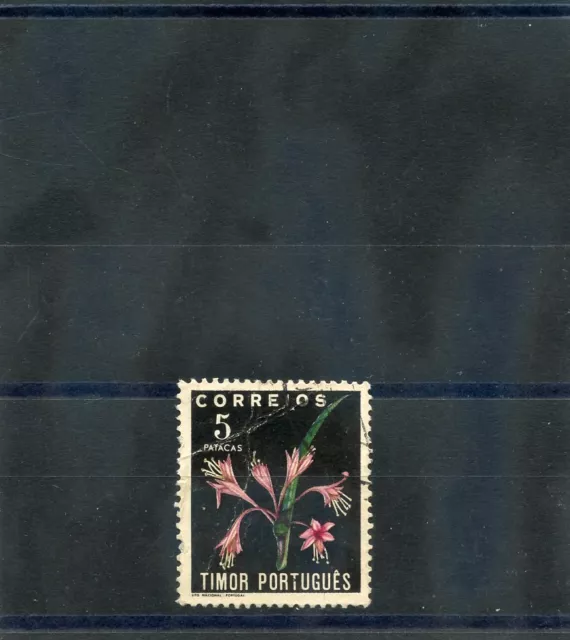 TIMOR  Sc 269(SG 333)F-VF USED  5P FLOWER $44