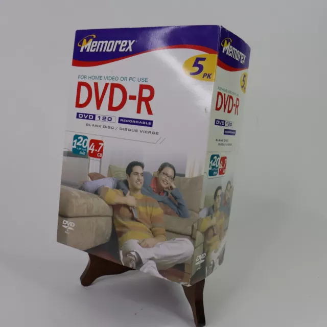 MEMOREX DVD-R 120MIN Blank Disc Recordable 4.7GB 5 Pack $5.04 - PicClick