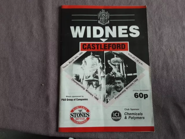 Widnes v Castleford 1989