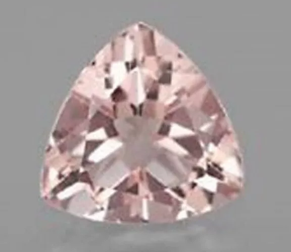 Morganite 6 Mm Trillion Cut All Natural Vvs Very Soft Pink Color