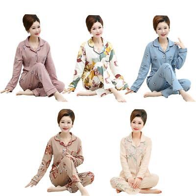 Set pigiama da donna in cotone morbido con camicia e pantaloni per le donne