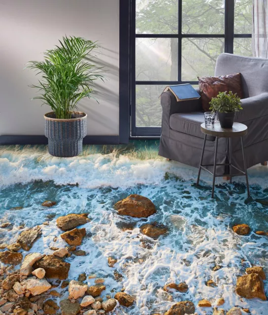 3D Nature Sea K1931 Floor WallPaper Murals Wallpaper Mural Print Luna 2024