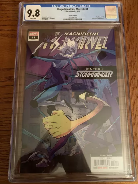Magnificent Ms. Marvel 11 CGC 9.8 NM/M 1st Appearance Of Stormranger, 2nd Print