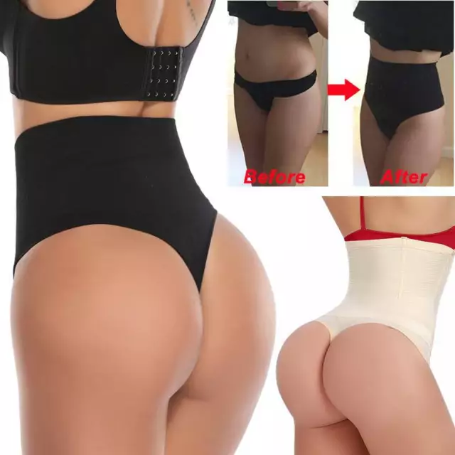 Tummy Control Women High Waist Thong Body Shaper Butt Lifter