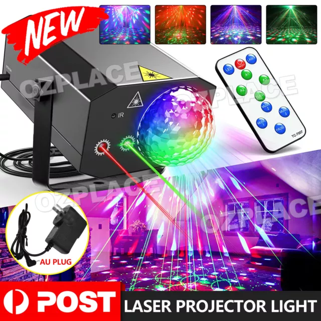 Party Lights Disco Ball Light LED RGB Stage Lighting Strobe Lamp Laser Projector