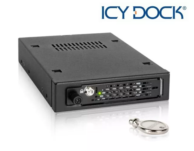 New ICY Dock ToughArmor EX MB491SKL-B 2.5" SATA SAS SSD HDD Mobile Rack with Key