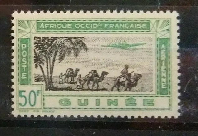 Guinée Colonie Française Timbre P.A. N°17 / 50F / NEUF** / 1942