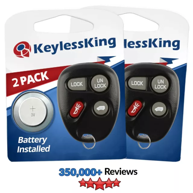 2 New Replacement Keyless Entry Remote Key Fob Van Clicker Control for 10245953