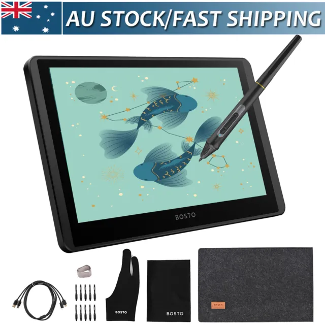 BOSTO 12HD-A Portable 11.6 Inch HD H-IPS LCD Animation Graphics Drawing Tablet