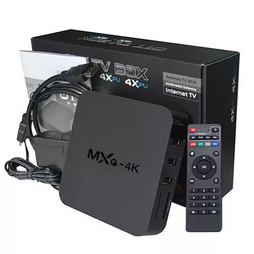 Mxq 4K 2K 1080P Boîte Smart TV Xbmc H.265 Android Quadrilatère Core Wifi 8GB