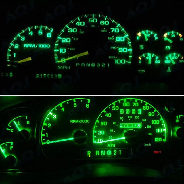 Dash Cluster Gauges GREEN SMD LEDS LIGHTS KIT Fits 93-99 Toyota Celica 6th Gen