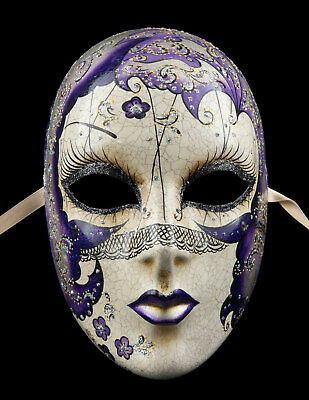 Mask from Venice Volto Face IN Paper Chewed- Retro Prestige Collection 2534