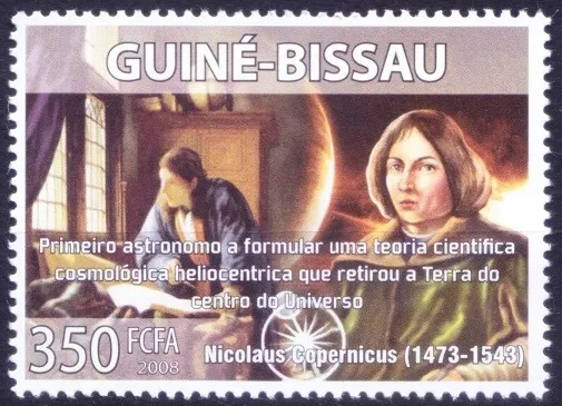 Guinea Bissau 2008 montado sin montar o nunca montado, Copérnico, astrónomo, médico, ciencia