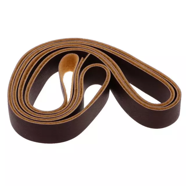 10m Leather Straps Strips Leather Crafts for DIY Bag Handle 15mm Deep Coffee 2