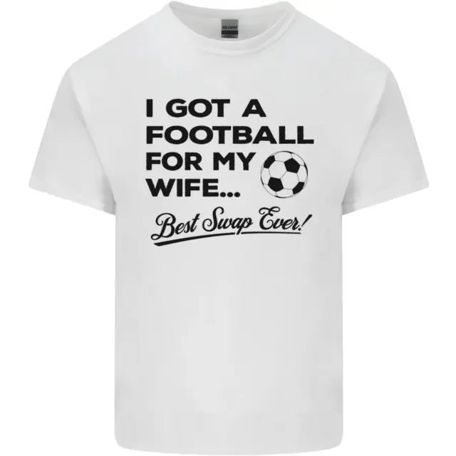 Football for My Wife Best Swap Ever Funny Mens Cotton T-Shirt Tee Top