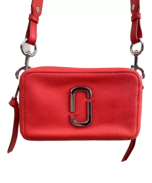 MARC JACOBS Shoulder Bag Crossbody Leather Color Red