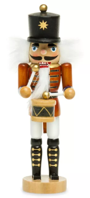 SIKORA NK-H Nussknacker Figur aus Holz König Soldat Trommler H ca 18 oder 34 cm