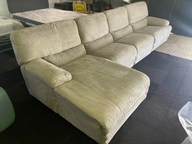 SOFAS SALE NOW 999 Harveys Guvnor Grey Suede Xl Corner Sofa