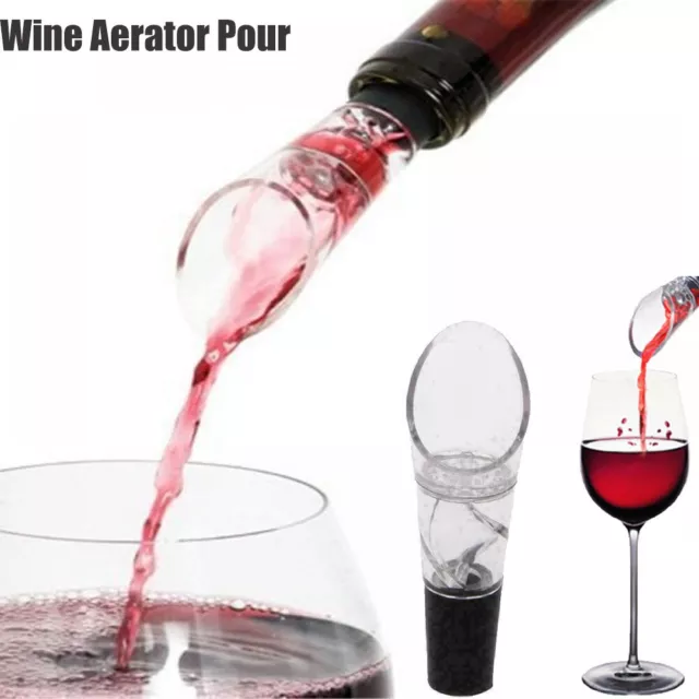 10x Magic Red Wine Aerator Pour Spout Bottle Stopper Decanter Pourer Aerating AU