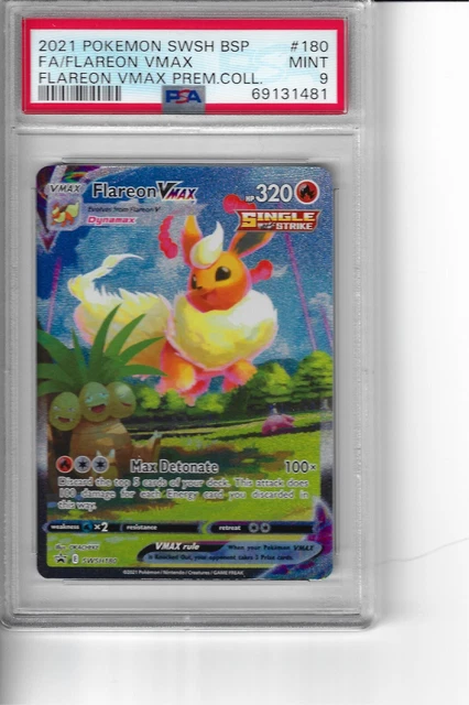 Pokemon Flareon VMax #180 PSA9 - English!!!